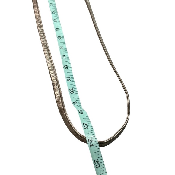 BANANA REPUBLIC - GOLD TONE CROSSBODY COMPACT BAG - 24” NON-ADJUSTABLE STRAP S2 - Picture 9 of 11